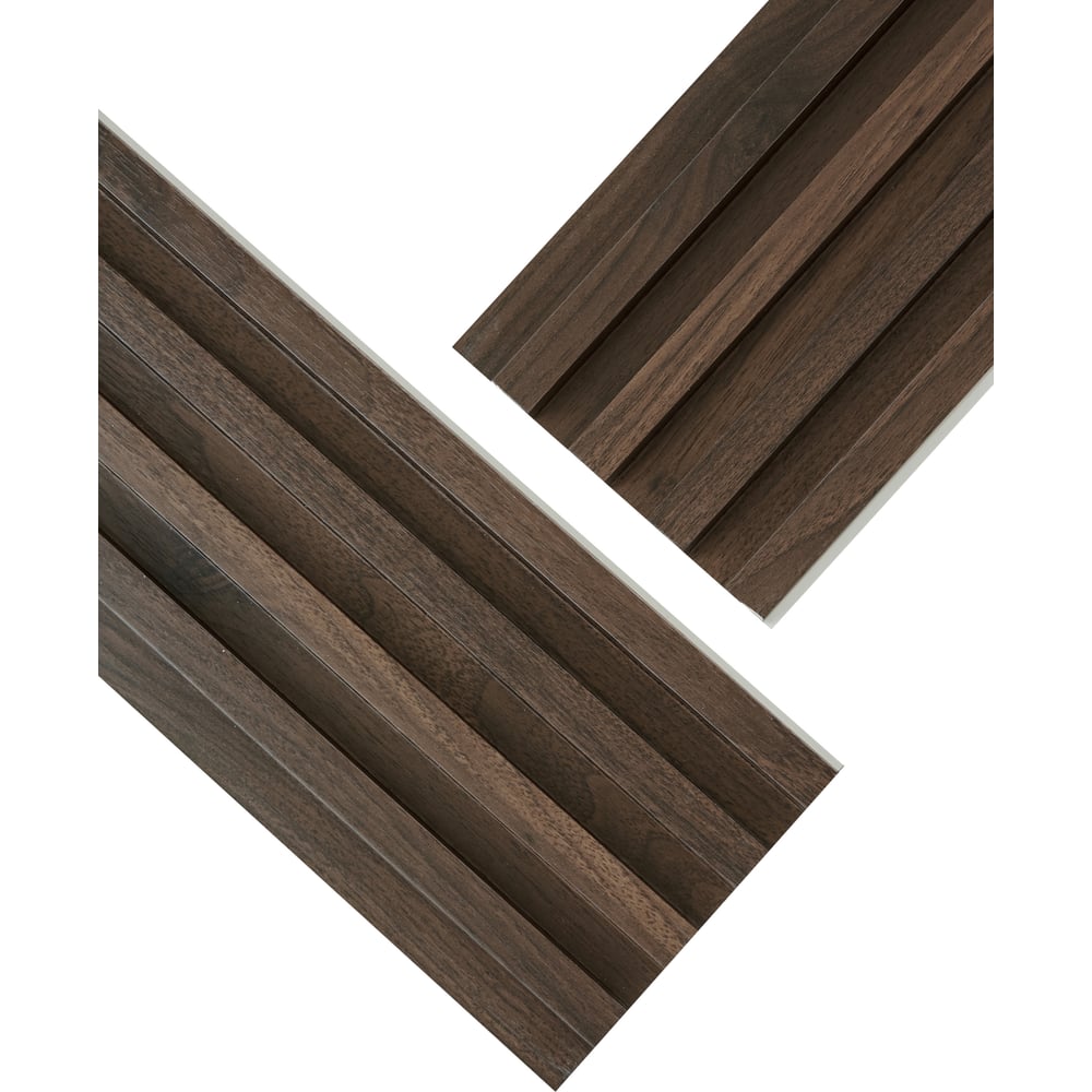 Изображение товара Реечные панели LAKO Комплект 10 шт ПВХ Орех тёмный 1000x160x23мм