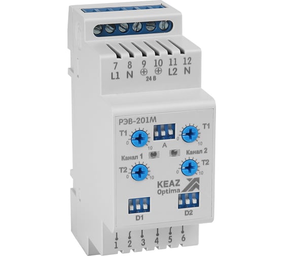 Изображение товара Реле времени КЭАЗ OptiDin РЭВ-201М-УХЛ3.1 114067