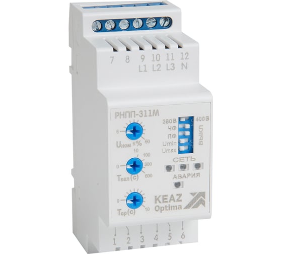 Изображение товара Реле напряжения КЭАЗ OptiDin РНПП-311М-УХЛ3.1 114060