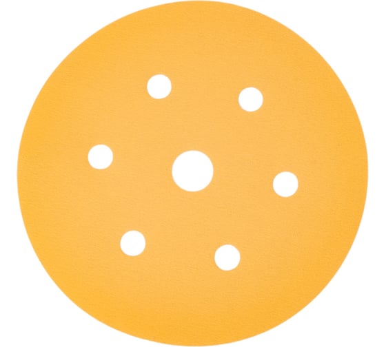 Изображение товара Шлифовальный круг Adroit 150 мм, на липучке, 7 отверстий, Р240, 100 шт Interflex AD27243307
