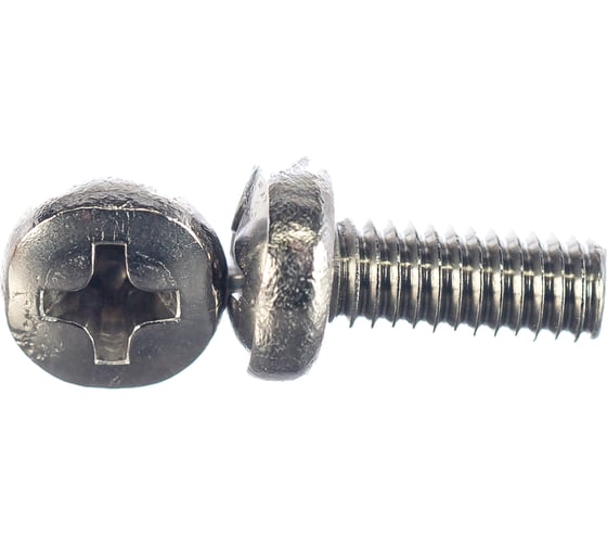 Изображение товара Винт КРЕП-КОМП полуцилиндрическая головка, нержавейка DIN7985 А2 4х10 50шт вцн410мф