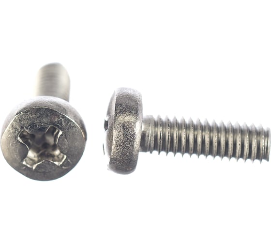 Изображение товара Винт КРЕП-КОМП полуцилиндрическая головка, нержавейка DIN7985 А2 4х12 50шт вцн412мф