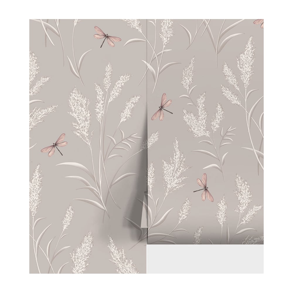 Изображение товара Обои горячего тиснения WallSecret Leto 1,06x10,05 коричневые, влагостойкие, реилестичный рисунок