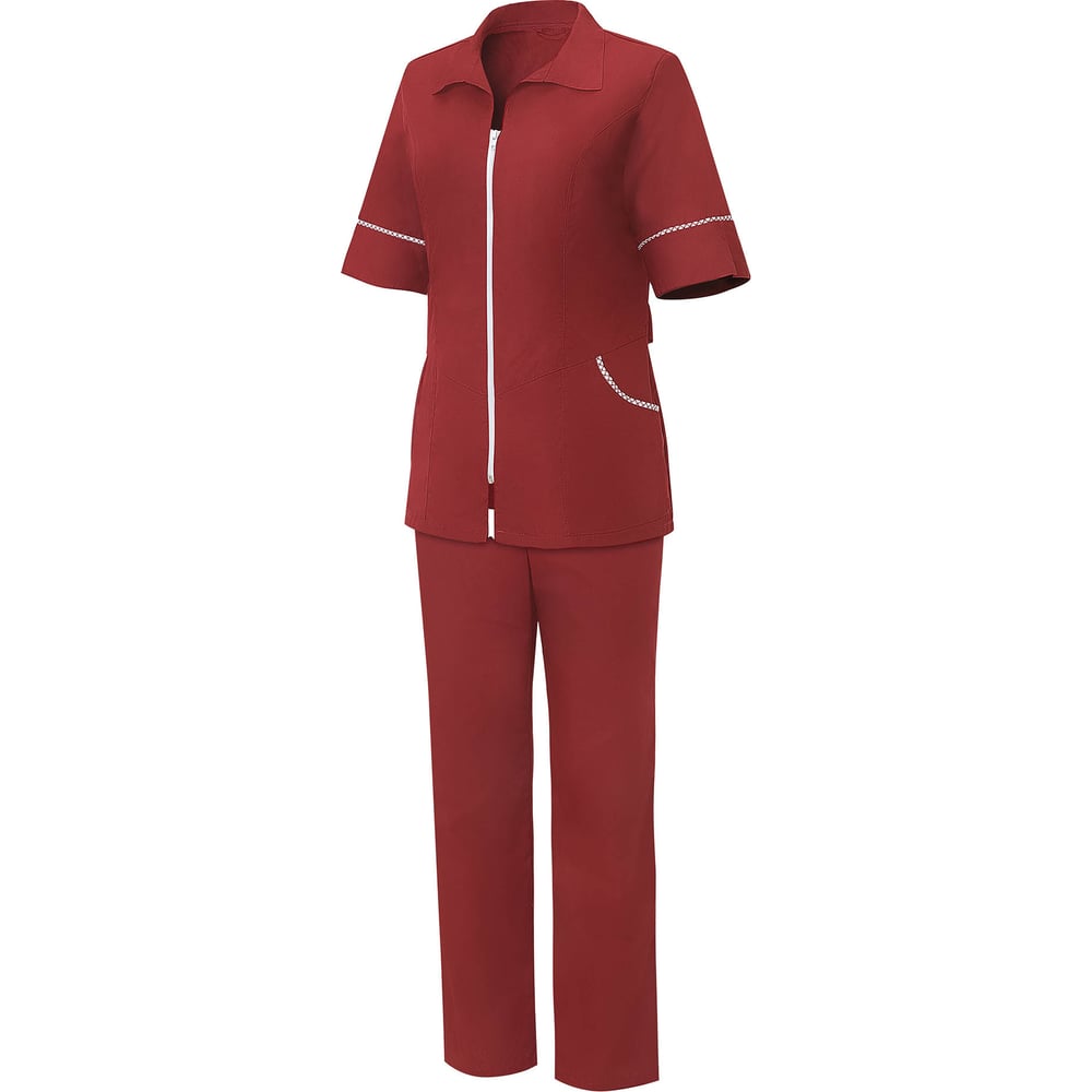 Изображение товара Женский костюм Грация бордо полоска СОЮЗСПЕЦОДЕЖДА 44 - деловой стиль водоотталкивающая ткань