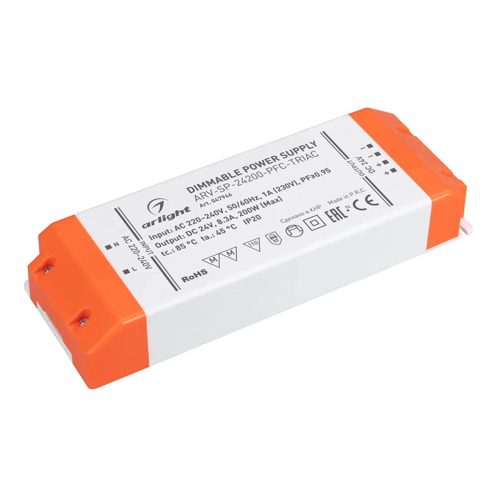 Изображение товара Блок питания Arlight ARV-SP-24200-PFC-TRIAC 200W для LED светодиодов
