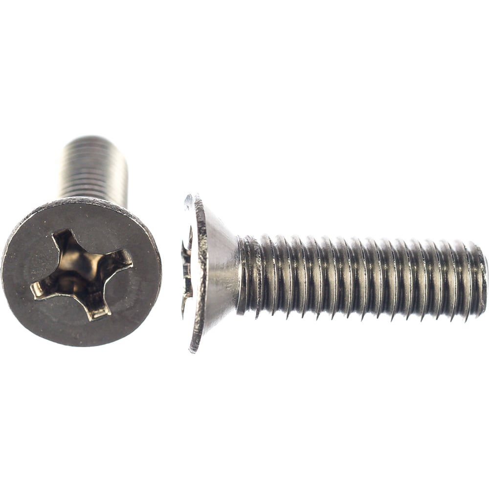 Изображение товара Потайной винт из нержавеющей стали А2 М6 20 мм 20 штук