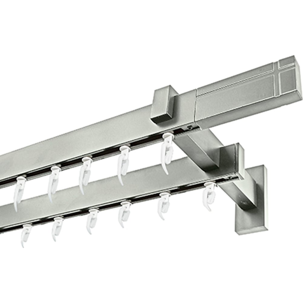 Изображение товара Карниз для штор двухрядный Хай Тек Кросс 340 см Эскар