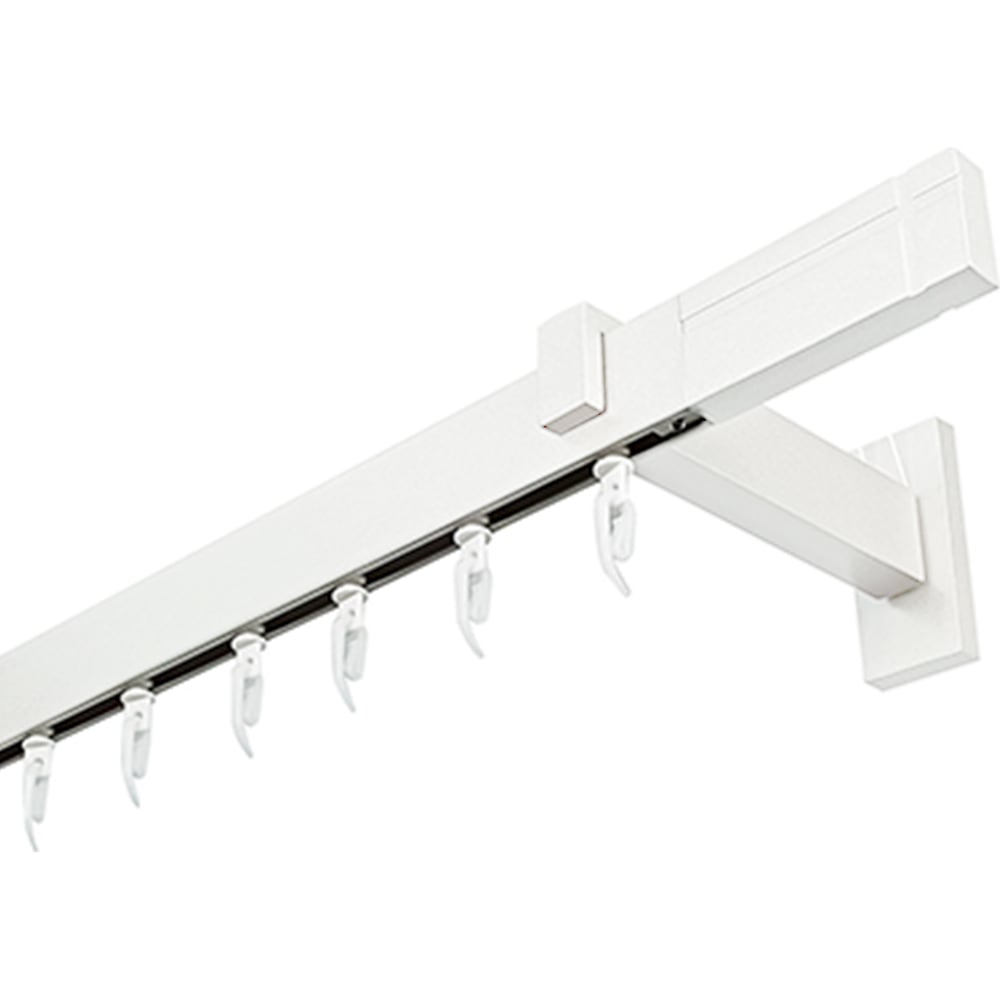 Изображение товара Карниз для штор однорядный Хай Тек, Кросс, белый, 300 см арт. Эскар 4112300