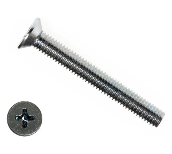 Изображение товара Потайной винт КРЕП-КОМП нержавейка, DIN965 А2 4х10 50шт впн410мф