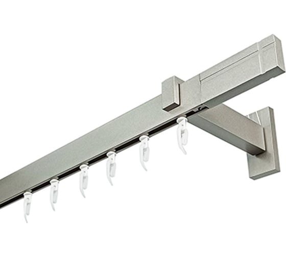 Изображение товара Карниз для штор однорядный Хай Тек, Кросс, сатин, 340 см арт. Эскар 4113340