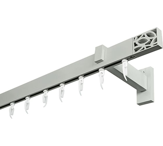 Изображение товара Карниз для штор однорядный Хай Тек, Твист, сатин, 300 см арт. Эскар 4116300