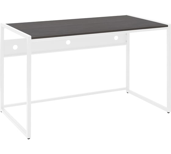 Изображение товара Стол письменный модульный Rimini, 1200x650x750, белый каркас, столешница ЛДСП Черный, GreenWeen GW-RIMINI-1200-W-LD-BLACK