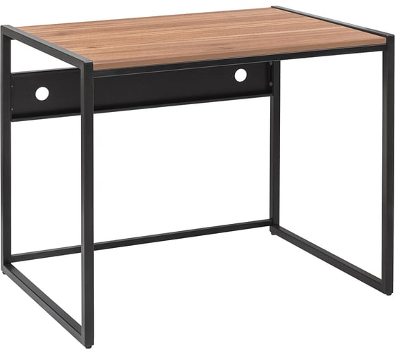 Изображение товара Стол письменный модульный Rimini, 900x650x750, черный каркас, столешница ЛДСП Орех, GreenWeen GW-RIMINI-900-B-LD-NUT