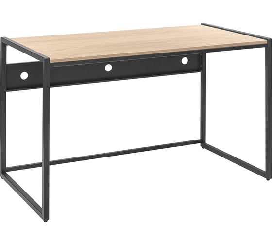 Изображение товара Стол письменный модульный Rimini, 1200x650x750, черный каркас, столешница ЛДСП Дуб Натуральный, GreenWeen GW-RIMINI-1200-B-LD-NATUR