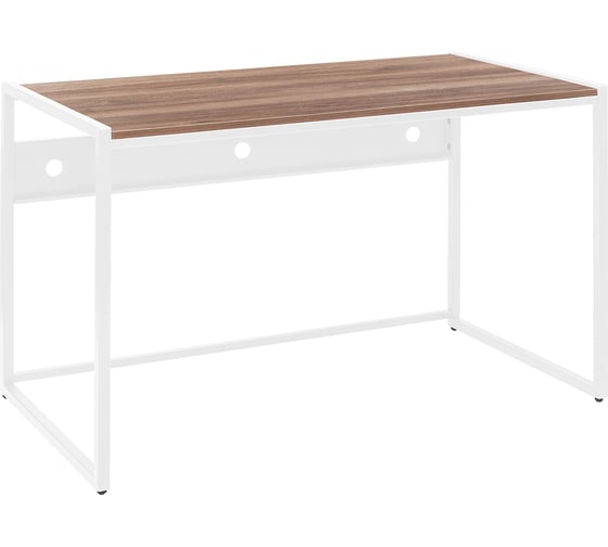 Изображение товара Стол письменный модульный Rimini, 1200x650x750, белый каркас, столешница ЛДСП Орех Табак, GreenWeen GW-RIMINI-1200-W-LD-TOBAC