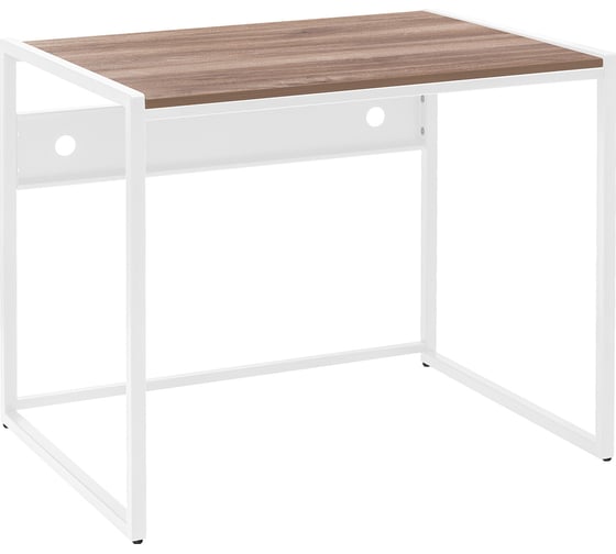 Изображение товара Стол письменный модульный Rimini, 900x650x750, белый каркас, столешница ЛДСП Орех Табак, GreenWeen GW-RIMINI-900-W-LD-TOBAC