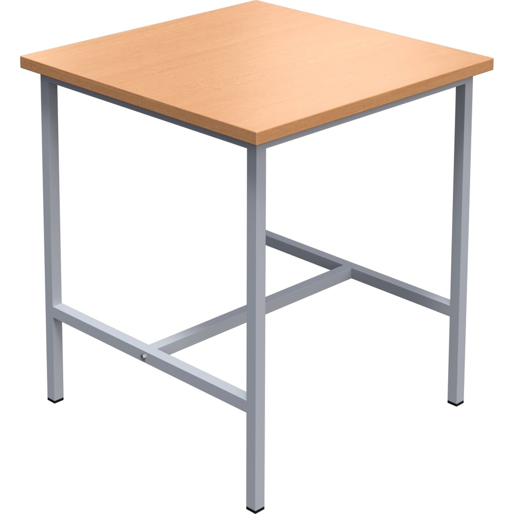 Изображение товара Обеденный стол РегЛайн на усиленном металлокаркасе 700x700 мм цвет бук