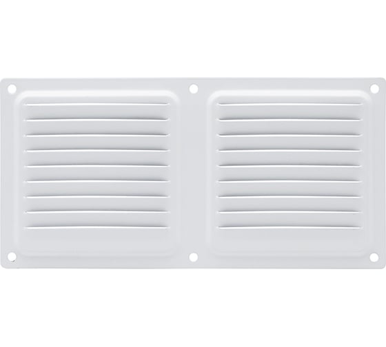 Изображение товара Решетка вентиляционная 100x200 мм, белая Дверной Страж ДС46318