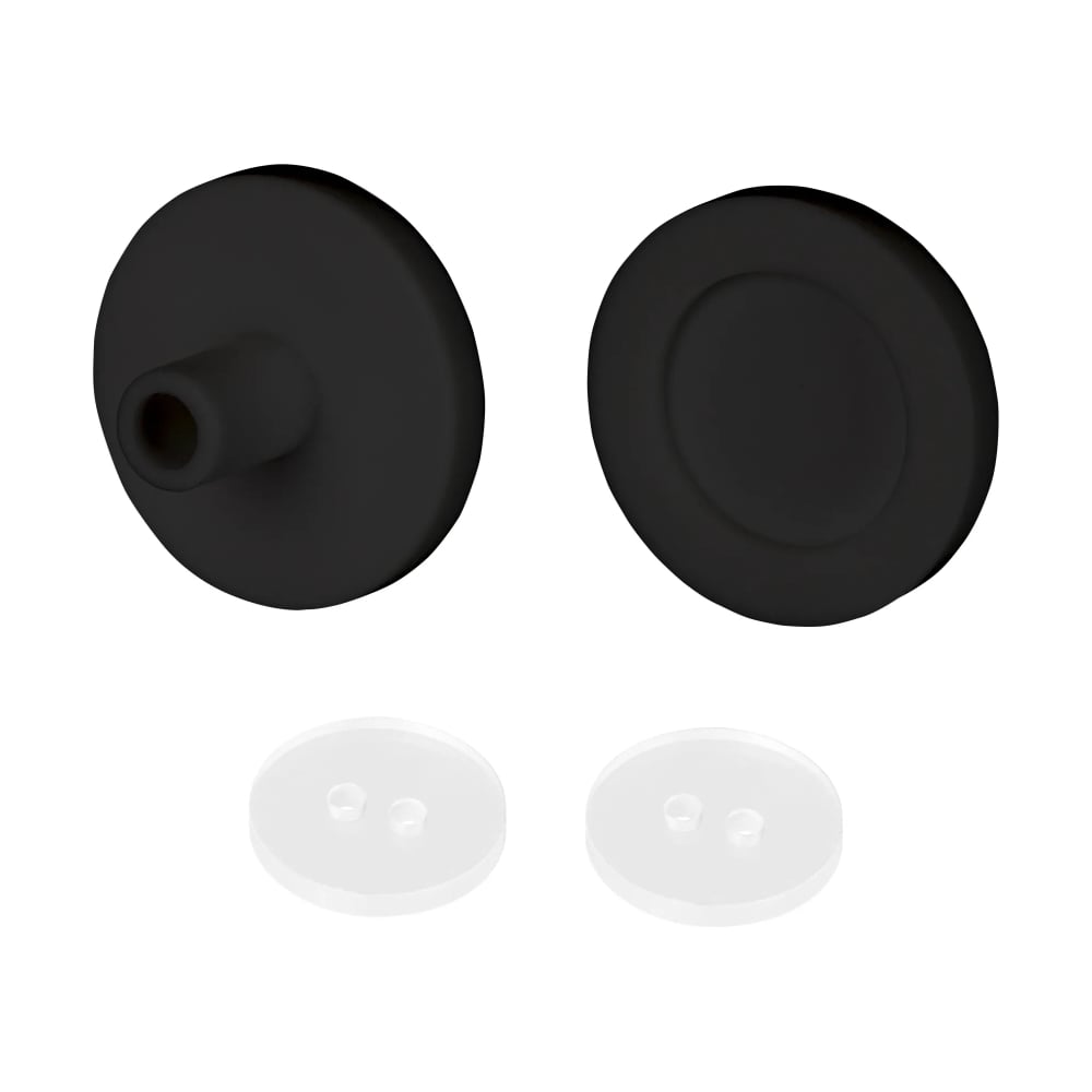 Изображение товара Заглушка Arlight ARL-MOONLIGHT-ROUND-25-CAP-SIDE-SET-BLACK комплект