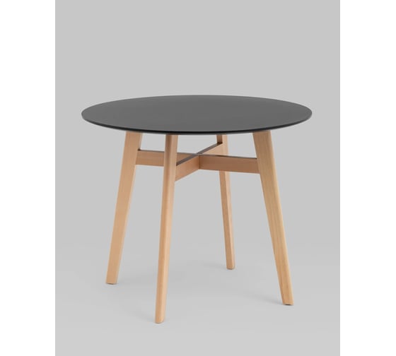 Изображение товара Стол обеденный круглый Стул Груп Target Circle 90 90 черный Z-220 black