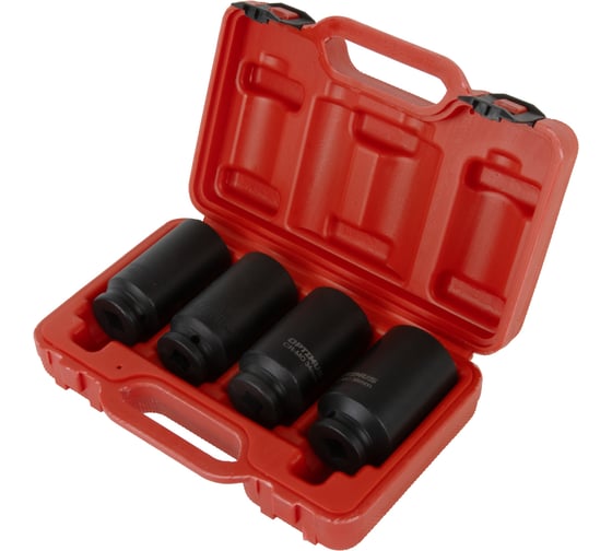 Изображение товара Набор ударных головок глубоких 1/2"DR, 4 предмета, 30-36 мм Optimus OPT-40204
