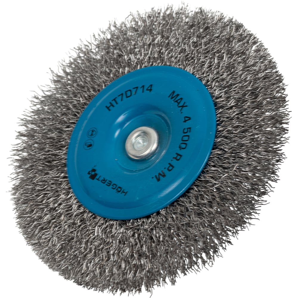 Изображение товара Корщетка дисковая прямая из нержавеющей стали 100 мм HOEGERT TECHNIK HT7D714