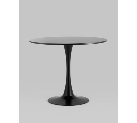 Изображение товара Стол обеденный круглый Стул Груп Tulip, 90x90, черный T004-1-90 black