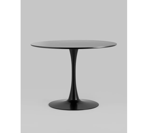 Изображение товара Стол обеденный круглый Стул Груп Tulip, 100x100, черный T004-1-100 black