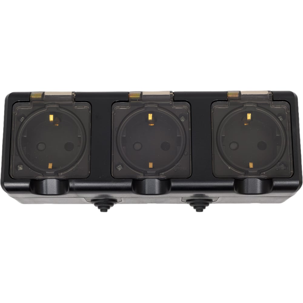 Изображение товара 3-местная силовая розетка TOKOV ELECTRIC IP54 с заземлением 16А