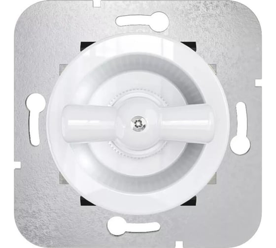 Изображение товара Выключатель проходной Мезонинъ для скрытой установки, цвет - белый, серия Лахта GE35404-01