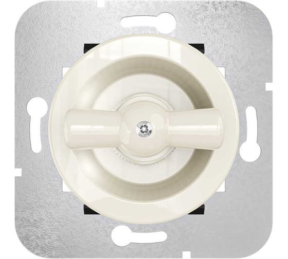 Изображение товара Выключатель на 4 положения Мезонинъ для скрытой установки, цвет - слоновая кость, серия Лахта GE35401-02