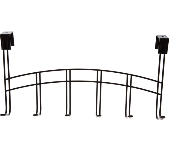 Изображение товара Вешалка на дверь Brante 6-ти крючковая, коричневая 111214