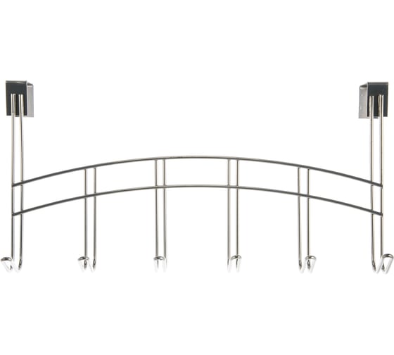 Изображение товара Вешалка на дверь Brante 6-ти крючковая, хром 111213