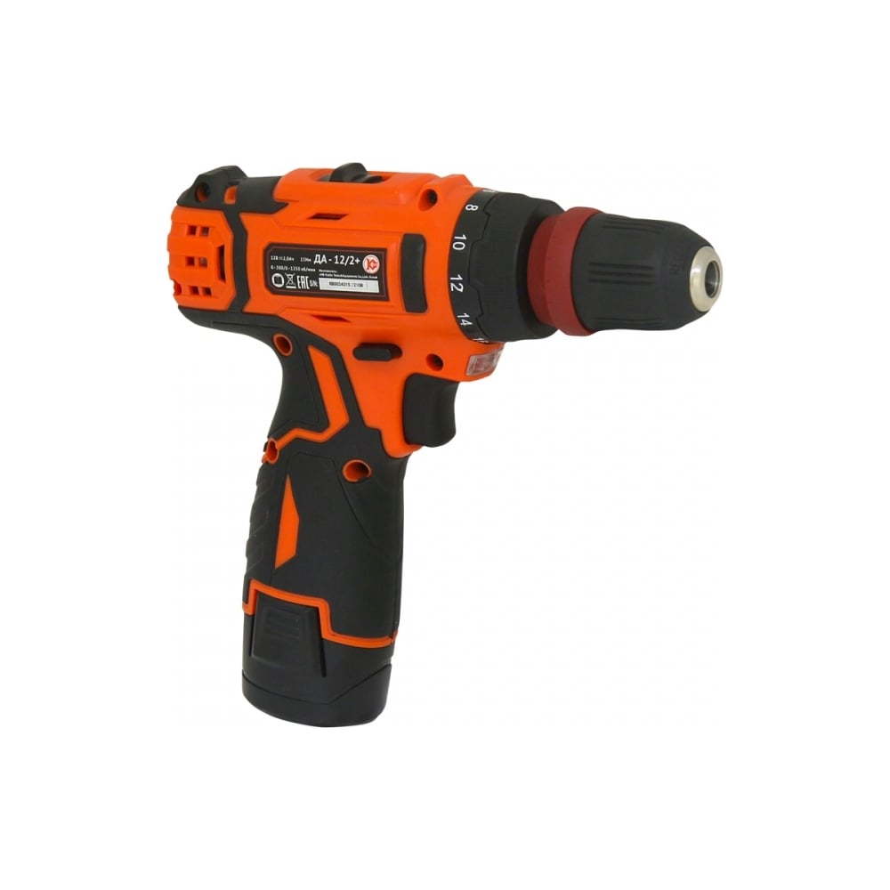 Изображение товара Аккумуляторная дрель Калибр Li-Ion ДА - 12/2+, 12V, 2 акб