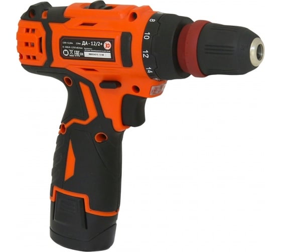 Изображение товара Аккумуляторная дрель Калибр Li-Ion ДА - 12/2+ 00000076626