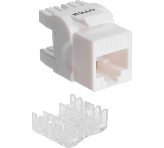Изображение товара Модуль Keystone NTSS UTP RJ45 cat.5e, 180 градусов, белый NTSS-KJ-UTP-RJ45-5e-180-WT
