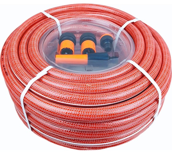 Изображение товара Шланг пятислойный, армированный ПВХ НОВЭМ ЛапотОК ЛПТ 3/4" (25) с фитингом