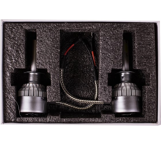 Изображение товара Автолампа-LED SKYWAY H1 26W 6000K 2500Lm 12/24V 1-конт АТОМ (C6) рад+вент компл.2 шт S08701001