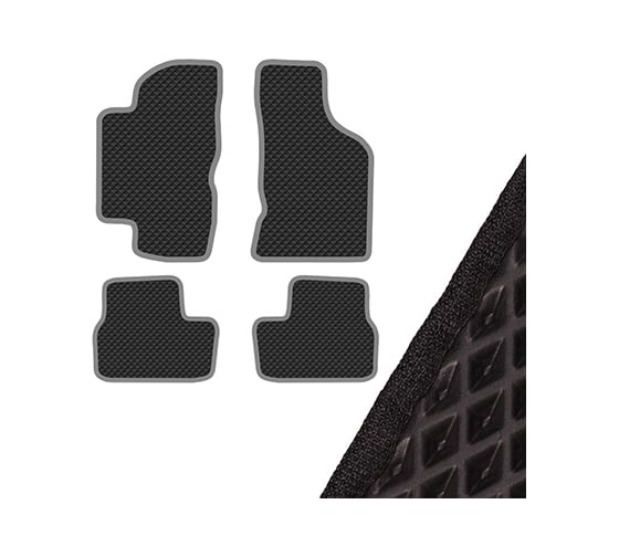 Изображение товара Коврик салона SKYWAY ВАЗ LADA КАЛИНА левый руль 4 пр. EVA черный S01705058