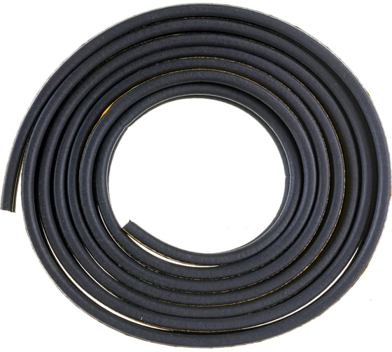 Изображение товара Уплотнитель STARFIX профиль P, черный, 9x5,5 мм, 6 м SF1014-03