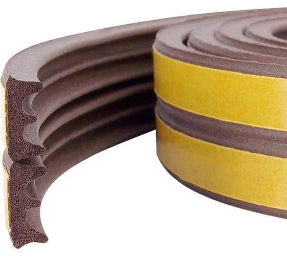 Изображение товара Уплотнитель STARFIX профиль E, коричневый, 10x4 мм, 6 м SF1010-02