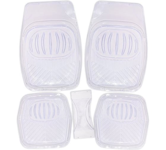 Изображение товара Коврик салона SKYWAY Rain-1 5 пр. ванночка виниловый прозрачный S01702043