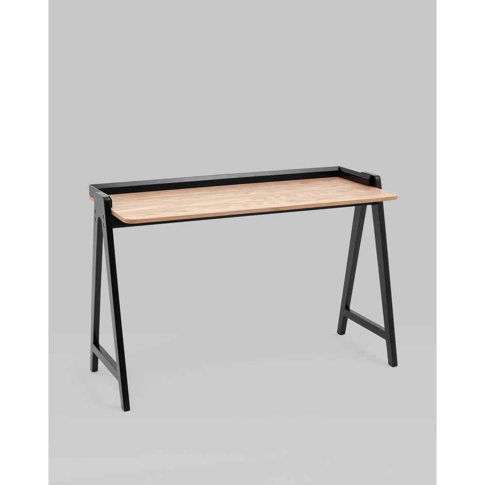 Изображение товара Письменный стол Group Pyramid 118x53 см скандинавский стиль светлое дерево и черный