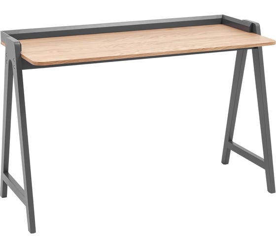 Изображение товара Стол письменный Стул Груп Pyramid 118х53, светлое дерево/серый T-002 natural / grey