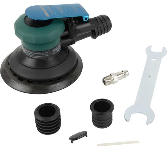 Изображение товара Роторно-орбитальная пневматическая шлифовальная машина DeBever с пылеотводом, 125 мм; орб. ход 9,5 мм; 44 отверстий DB-4012