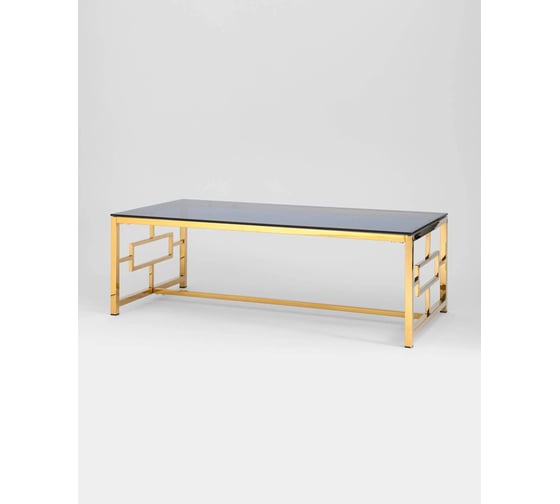 Изображение товара Журнальный стол Стул Груп 120х60 БРУКЛИН, стекло smoke, сталь золото ECT-013-TG-SK