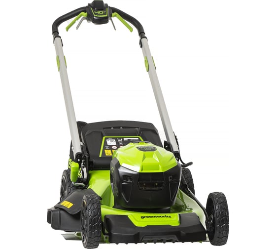 Изображение товара Газонокосилка аккумуляторная GreenWorks GD40LM48SP 40V, 48 см, самоходная, бесщеточная, c 1хАКБ 4 Ач c USB и ЗУ 2517407USB4