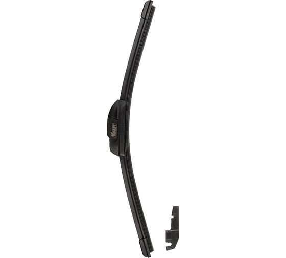 Изображение товара Бескаркасная щетка стеклоочистителя KRAFT 400mm 2 адаптера Teflon KT 830813