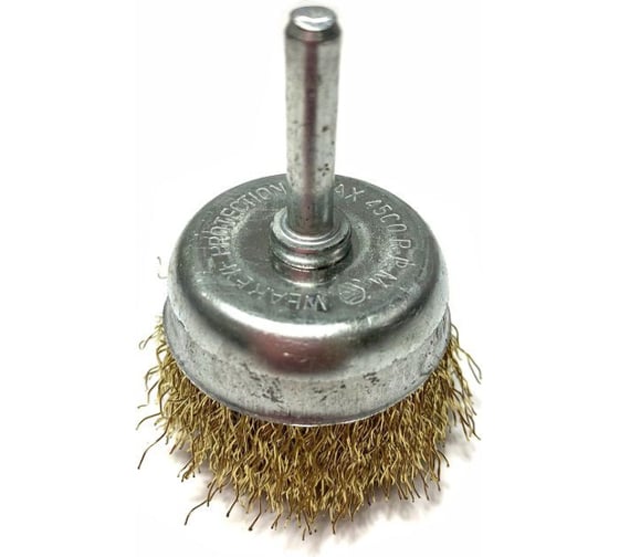 Изображение товара Щетка металлическая со шпилькой чашка 100 мм для дрели ON 20-02-010