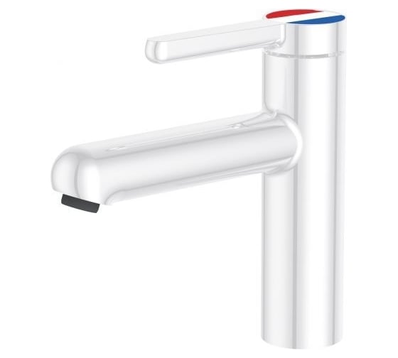 Изображение товара Смеситель для умывальника A-five Lotus латунь, D35, белый А5-0721